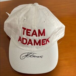 Autographed Team Adamek Cap